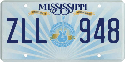 MS license plate ZLL948