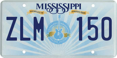 MS license plate ZLM150