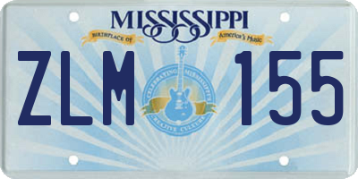 MS license plate ZLM155