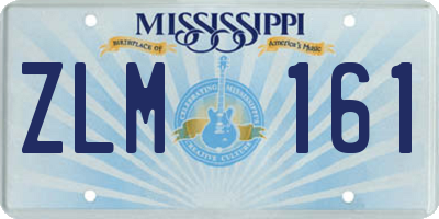 MS license plate ZLM161