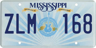 MS license plate ZLM168