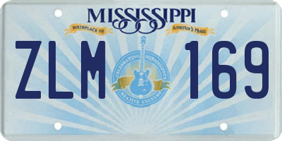 MS license plate ZLM169