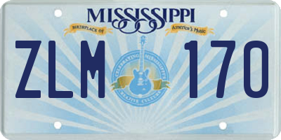 MS license plate ZLM170