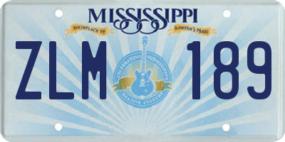 MS license plate ZLM189