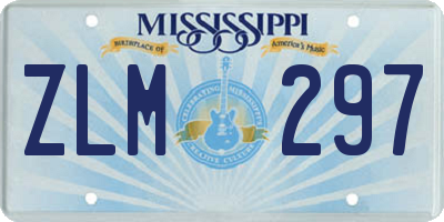 MS license plate ZLM297