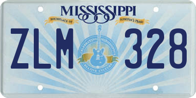 MS license plate ZLM328