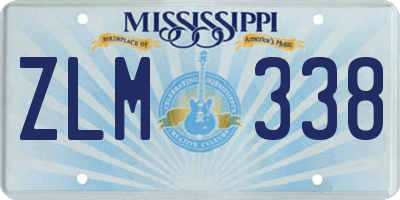 MS license plate ZLM338