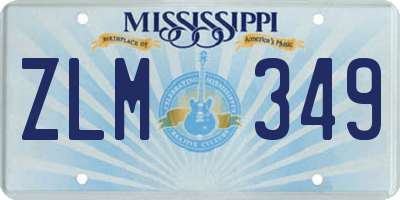 MS license plate ZLM349