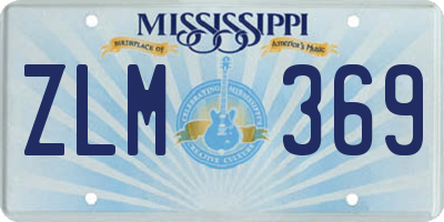 MS license plate ZLM369
