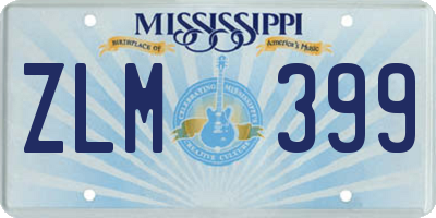 MS license plate ZLM399