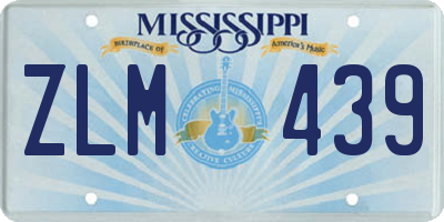 MS license plate ZLM439