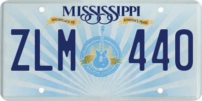 MS license plate ZLM440