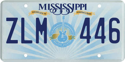 MS license plate ZLM446