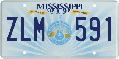 MS license plate ZLM591