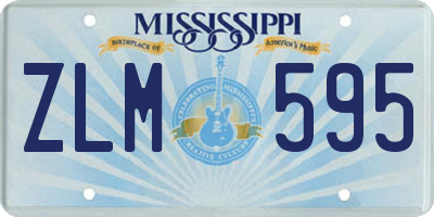 MS license plate ZLM595
