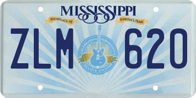 MS license plate ZLM620