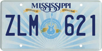 MS license plate ZLM621