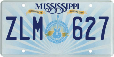MS license plate ZLM627