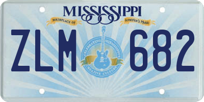 MS license plate ZLM682