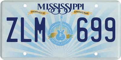 MS license plate ZLM699