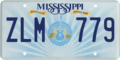 MS license plate ZLM779