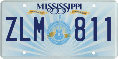 MS license plate ZLM811