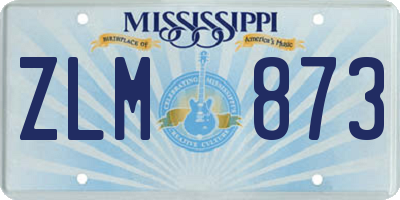 MS license plate ZLM873