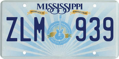 MS license plate ZLM939