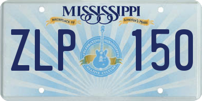 MS license plate ZLP150