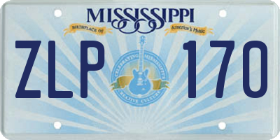 MS license plate ZLP170