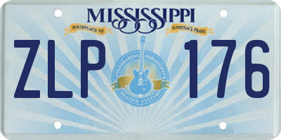 MS license plate ZLP176