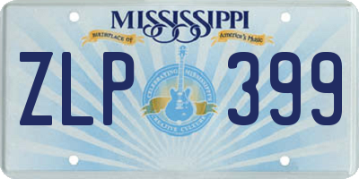 MS license plate ZLP399