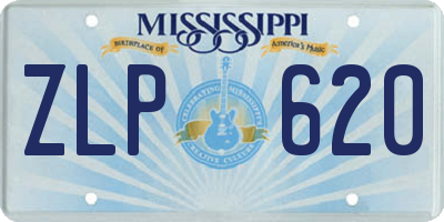 MS license plate ZLP620