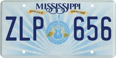 MS license plate ZLP656