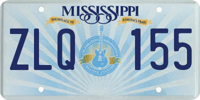 MS license plate ZLQ155
