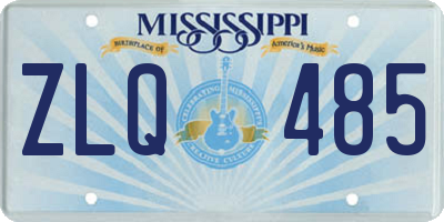 MS license plate ZLQ485