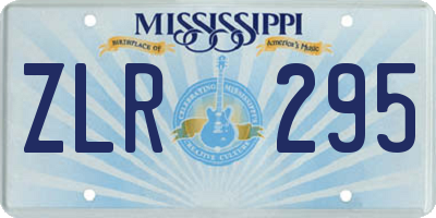 MS license plate ZLR295