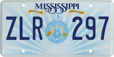 MS license plate ZLR297