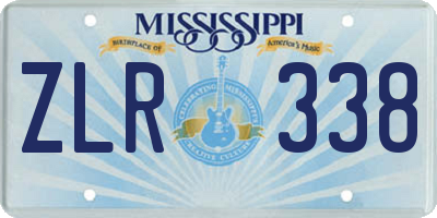 MS license plate ZLR338