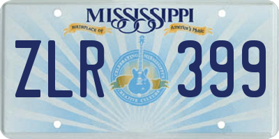 MS license plate ZLR399