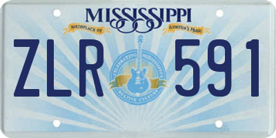 MS license plate ZLR591