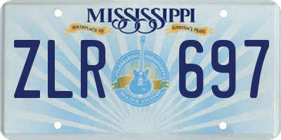 MS license plate ZLR697