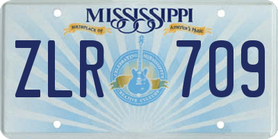 MS license plate ZLR709