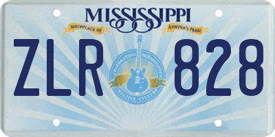 MS license plate ZLR828