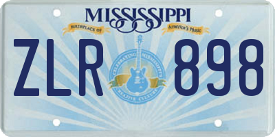 MS license plate ZLR898
