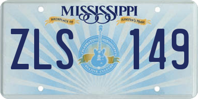 MS license plate ZLS149