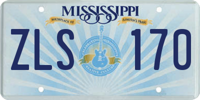 MS license plate ZLS170