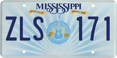 MS license plate ZLS171