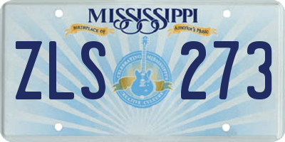 MS license plate ZLS273