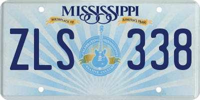 MS license plate ZLS338
